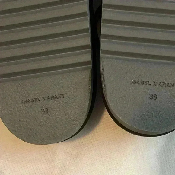 Isabel Marant The Elham Sandal In Black Size 38 EU - Picture 10 of 14